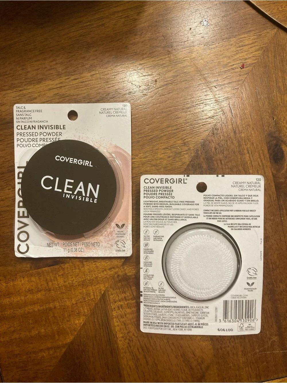 COVERGIRL Clean Invisible Pressed Powder - Creamy Natural (120) Duo